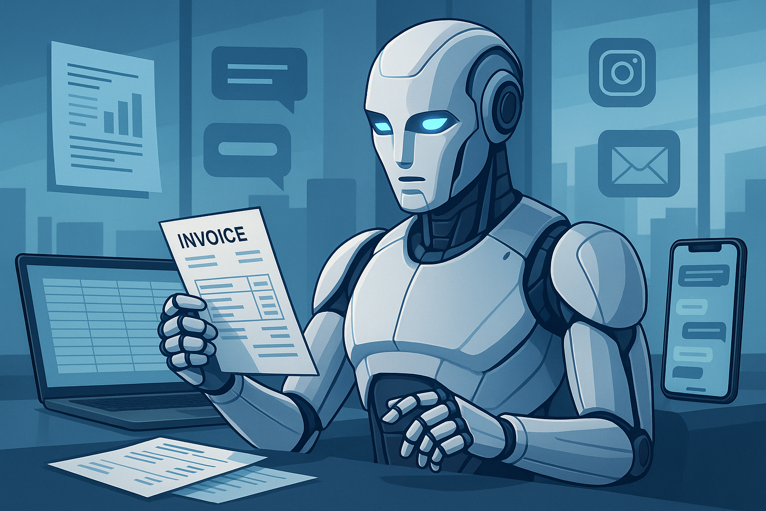 Assistente Financeiro de IA: organize cobranças e atenda com eficiência em todos os canais